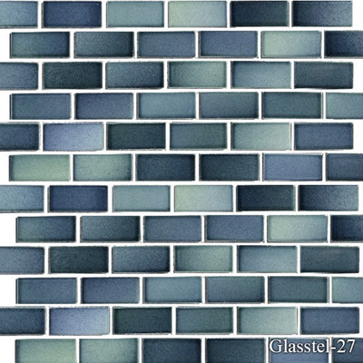 Glasstel North Sea 1 x 2 Pool Tile Series - TILE & MOSAIC DEPOT