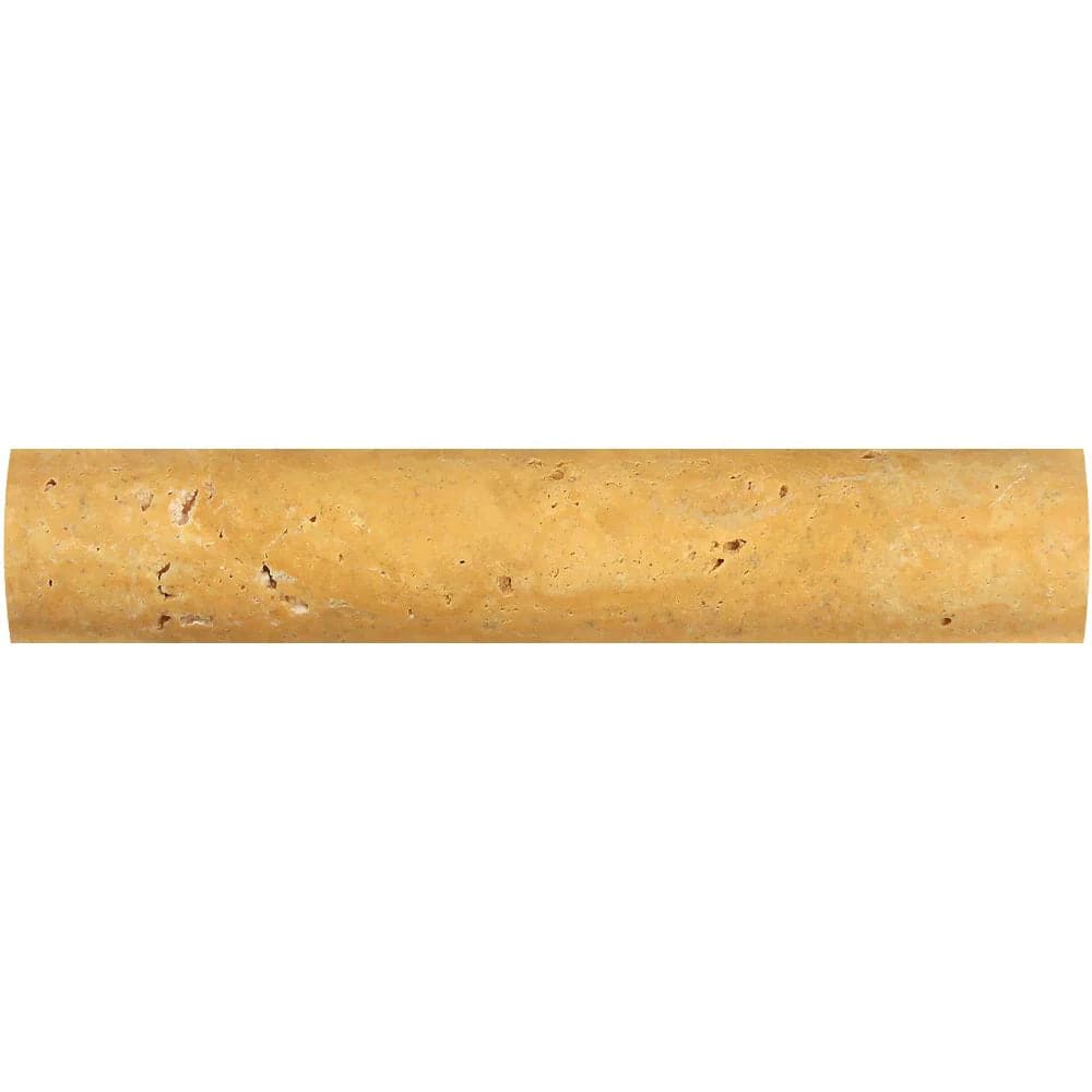 Gold Travertine 1x6 Honed Quarter Round Trim - TILE & MOSAIC DEPOT