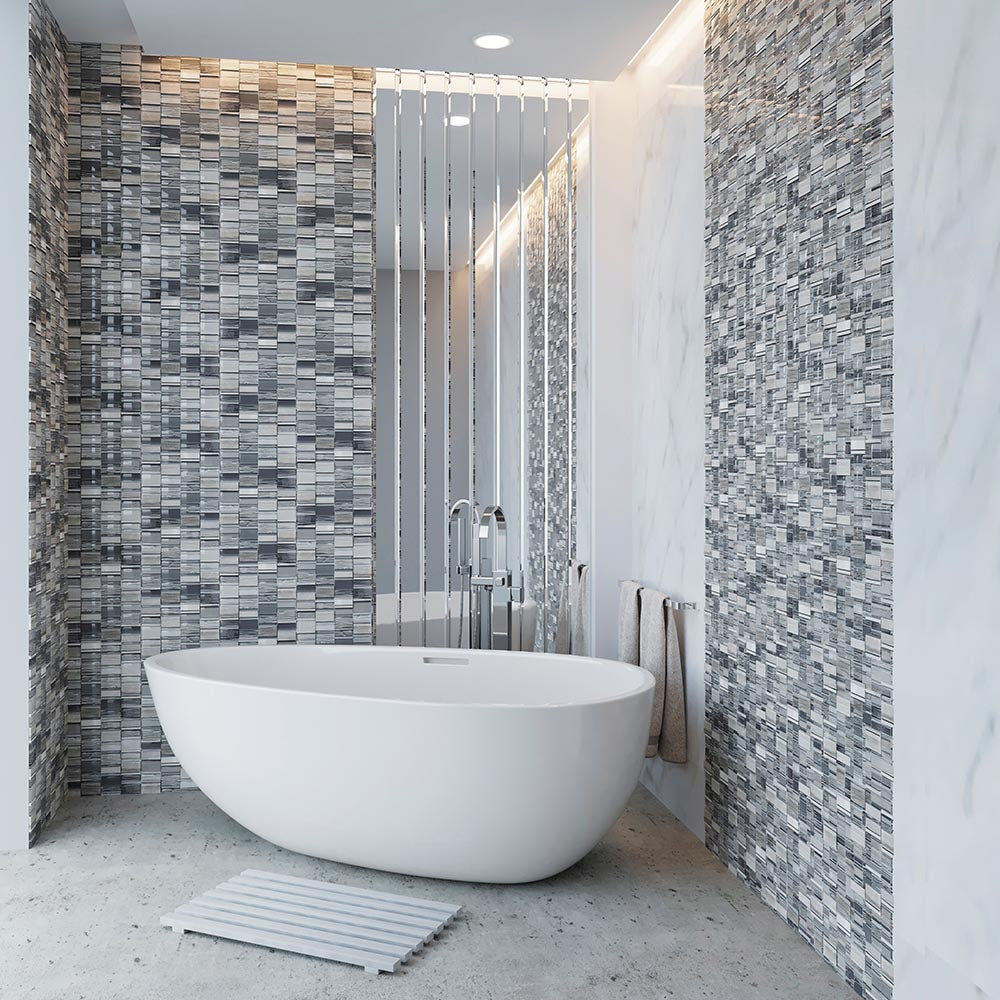 HAWAII BEACH BLOCKS SANDY Glass, Stone Mosaic Tile - TILE & MOSAIC DEPOT