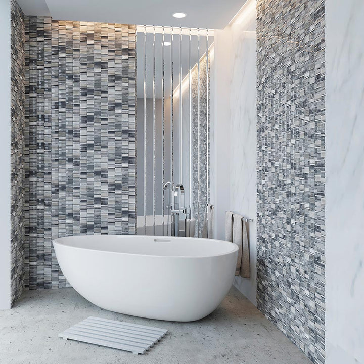 HAWAII BEACH BLOCKS SANDY Glass, Stone Mosaic Tile - TILE & MOSAIC DEPOT
