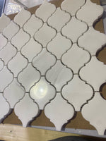 SALE: Dolomite Marble 2.5 Arabesque Lantern Mosaic Tile - TILE & MOSAIC DEPOT