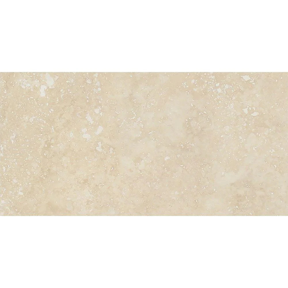 Ivory Travertine 12x24 Filled and Honed Tile - TILE & MOSAIC DEPOT