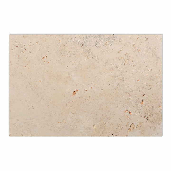 Ivory Travertine 16x24 Tumbled Tile - TILE AND MOSAIC DEPOT