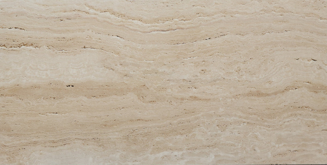 Ivory Travertine 18x36 Unfilled Honed Vein Cut Tile - TILE & MOSAIC DEPOT