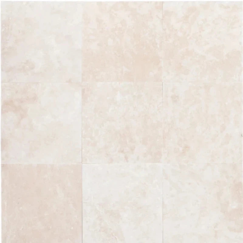 Ivory Travertine 24x24 Filled and Honed Tile - TILE & MOSAIC DEPOT