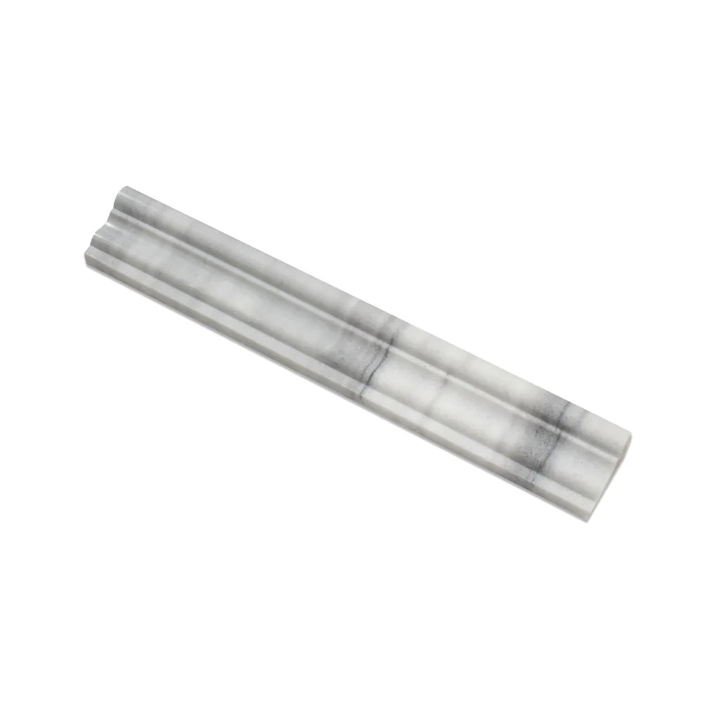 Marmara Marble 2x12 Crown Polished Liner - TILE & MOSAIC DEPOT