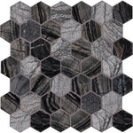 Henley Multi Finish Hexagon Mosaic Tile - TILE & MOSAIC DEPOT