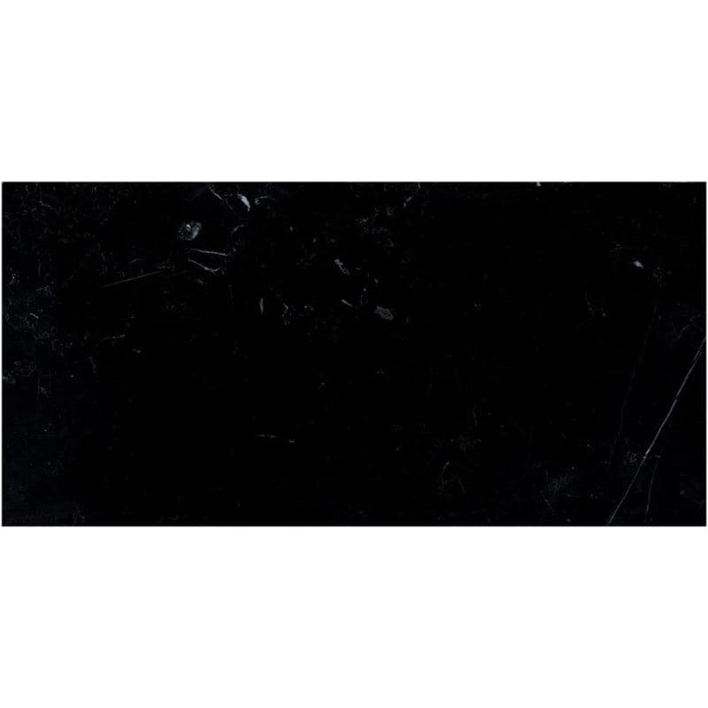 Nero Marquina Marble 12x24 Polished Tile - TILE & MOSAIC DEPOT