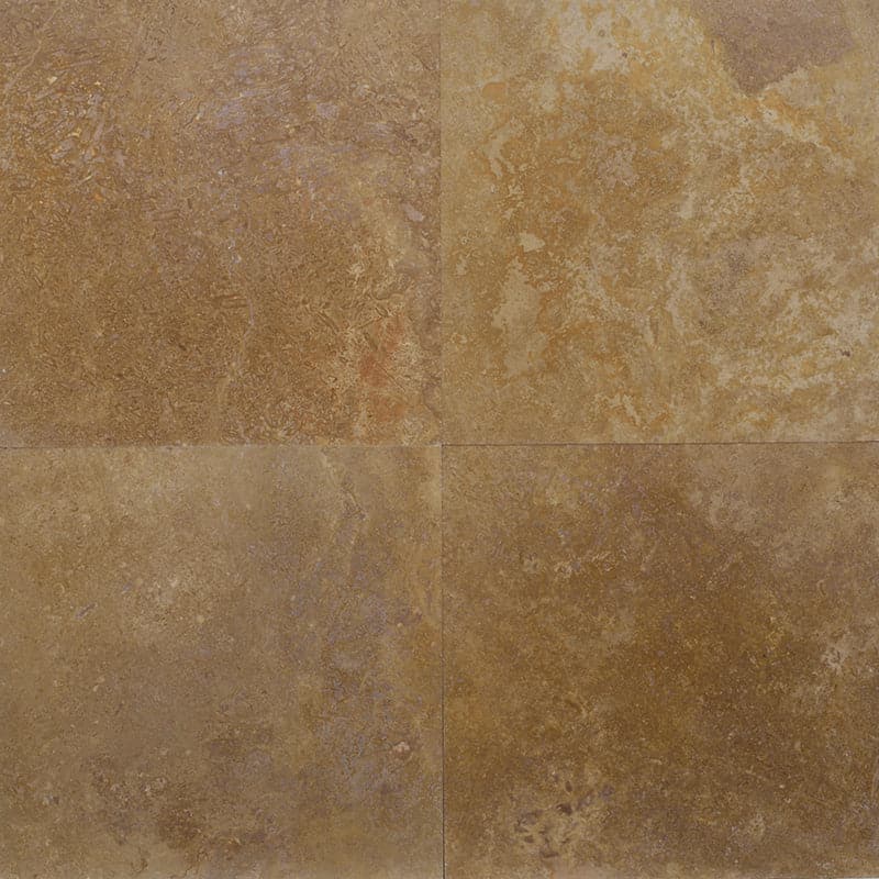 Noce Travertine 6x6 Filled Honed Straight Edge Tile - TILE & MOSAIC DEPOT