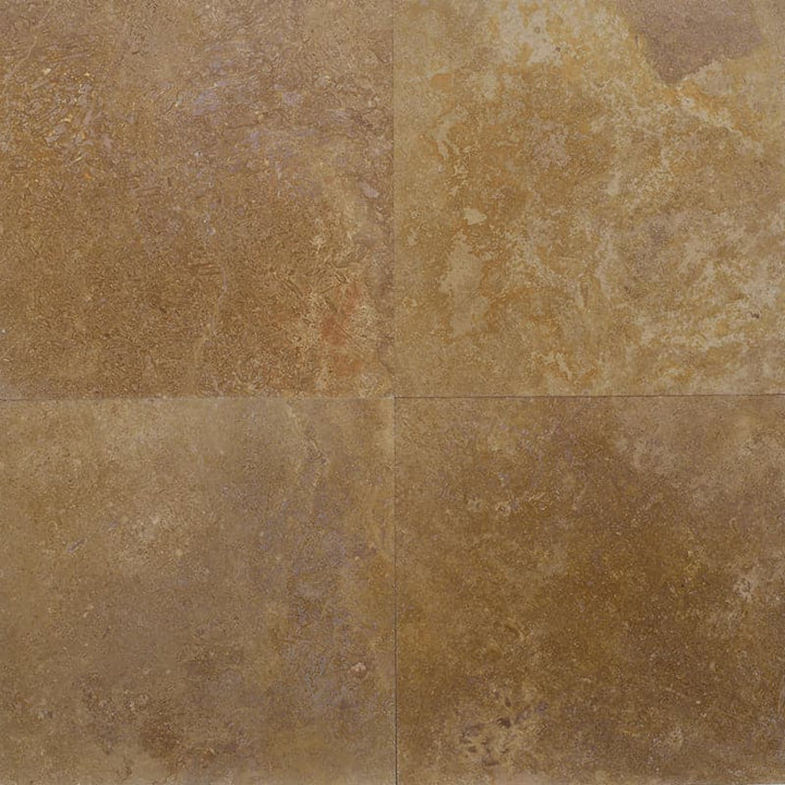 Noce Travertine 6x6 Filled Honed Straight Edge Tile - TILE & MOSAIC DEPOT