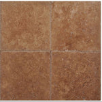 Noce Travertine 12x12 Unfilled Brushed Chiseled Tile (Clearance)