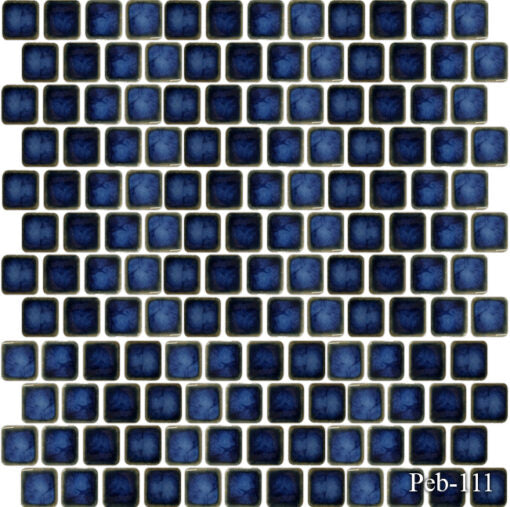 Peb  Blue 1 x 1 Pool Tile Series - TILE & MOSAIC DEPOT