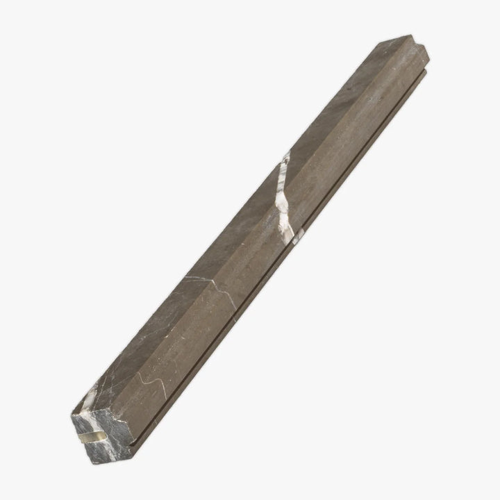 Pietra Gray Marble 3/4X12 Contempo Polished Pencil Liner