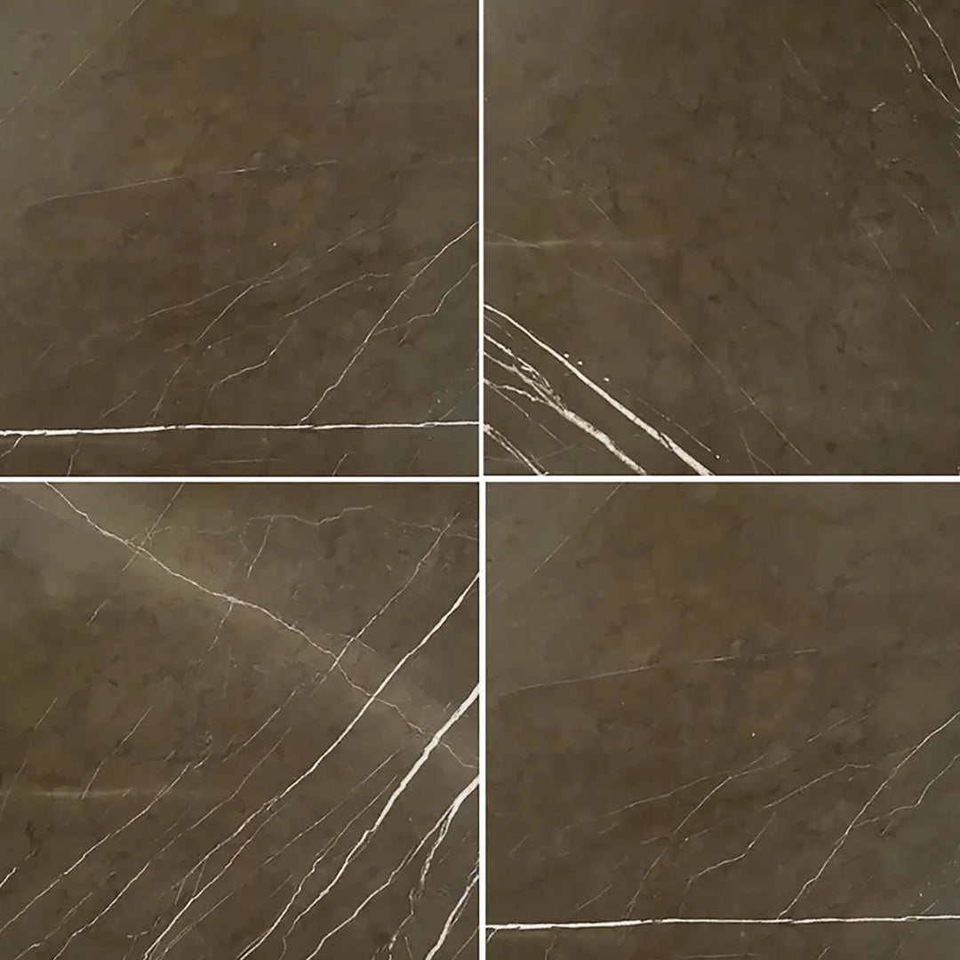 Pietra Gray Marble 24x24 Polished Tile