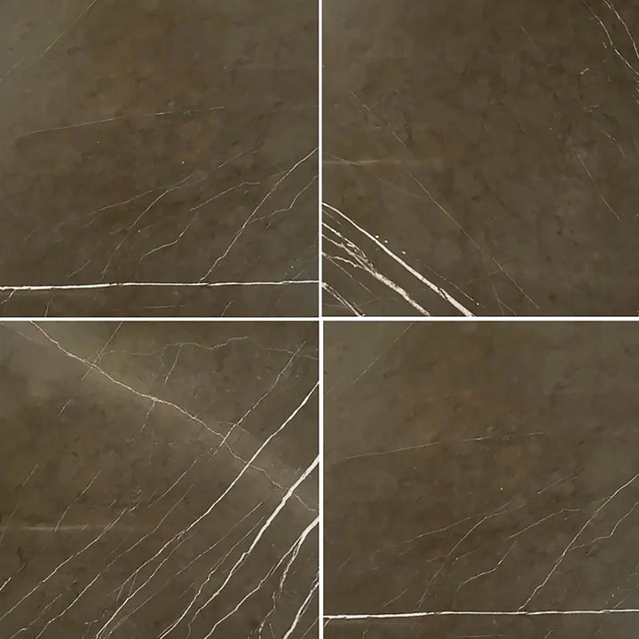 Pietra Gray Marble 24x24 Polished Tile
