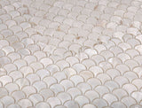 Pearl White Scale 11.75 x 11.75 - TILE & MOSAIC DEPOT