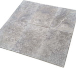 Silver Travertine 16x24 Tumbled Tile - TILE & MOSAIC DEPOT