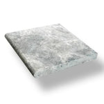 Silver Travertine 12x12 5cm Tumbled Pool Coping (Bullnose) - TILE & MOSAIC DEPOT