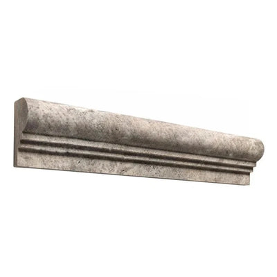 silver travertine 0gee 2 double step chairrail