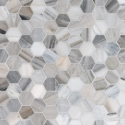 Palissandro Marble 2x2 Hexagon Honed Mosaic Tile - TILE & MOSAIC DEPOT