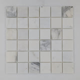 2x2 Statuario Marble Mosaic Tile Polished (Clearance) - TILE & MOSAIC DEPOT