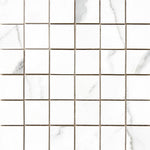 Statuario White 2x2 Glossy Porcelain Mosaic Tile (Clearance) - TILE & MOSAIC DEPOT