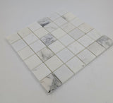 2x2 Statuario Marble Mosaic Tile Polished (Clearance) - TILE & MOSAIC DEPOT