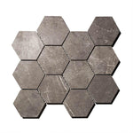 Unicom Evostone Dune Hexagon Ceramic Mosaic Tile - TILE & MOSAIC DEPOT