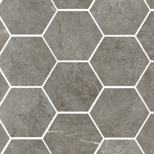Unicom Evostone Natural Hexagon Ceramic Mosaic Tile - TILE & MOSAIC DEPOT
