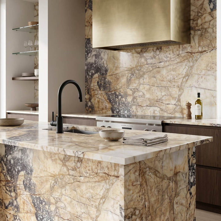 Calacatta Viola Marble 12x24 Brushed Tile