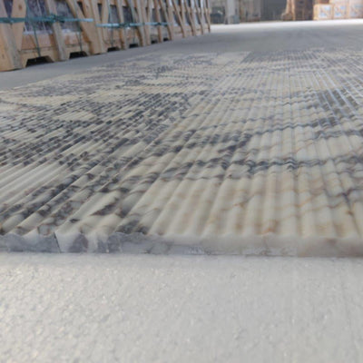 Calacatta Viola Marble 12x24 Honed Fluted Tile