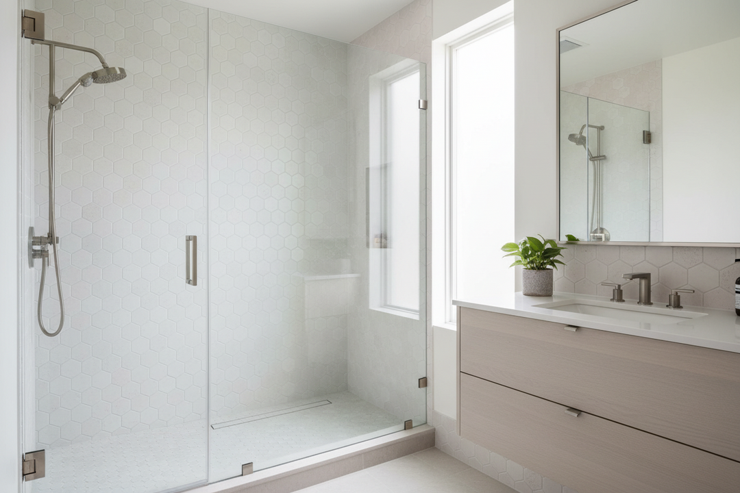 White Pearl Limestone 2X2 Hexagon Honed Marble Mosaic Tile