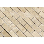 1 x 2 Tumbled Durango Travertine Brick Mosaic Tile