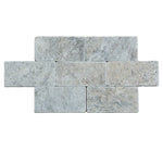 Silver Travertine 3x6 Tumbled Tile - TILE & MOSAIC DEPOT