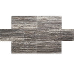 Silver Titan Travertine 12x24 Vein Cut Honed Tile - TILE AND MOSAIC DEPOT