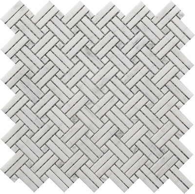 ROCKART CROSSED BASKET WEAVE MOS 12X12.