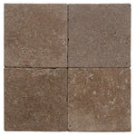 Noce Travertine 6x6 Tumbled Tile - TILE AND MOSAIC DEPOT