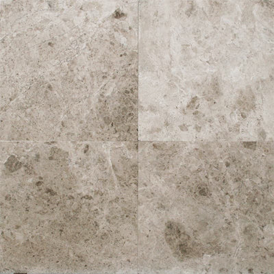 Tundra Gray Marble 18x18 Honed Tile - TILE & MOSAIC DEPOT