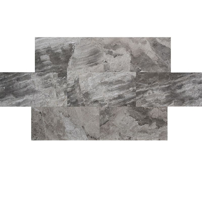 Atlantic Gray Marble 12x24 Polished Tile - TILE AND MOSAIC DEPOT
