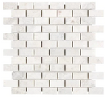 1x2 Bianco Congelato Dolomite Brick Mosaic - tilestate