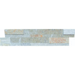 Oyster Quartzite 6x24 Split Face Stacked Stone Ledger Panel - TILE AND MOSAIC DEPOT