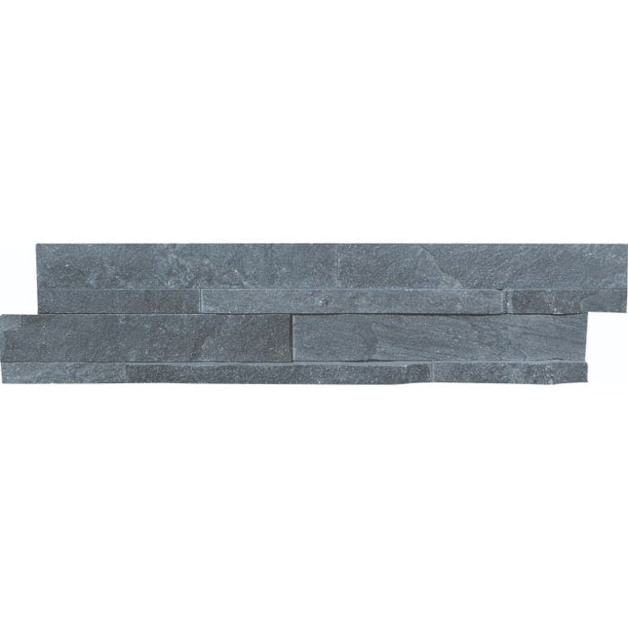 Titanium Quartzite 6x24 Stacked Stone Ledger Panel - TILE AND MOSAIC DEPOT