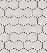 Ivory 2x2 Hexagon Glazed Porcelain Mosaic Tile - TILE & MOSAIC DEPOT