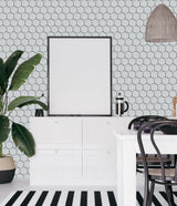 Silver Cloud 2x2 Hexagon Glazed Porcelain Mosaic Tile - TILE & MOSAIC DEPOT