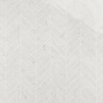 2x8 Carrara White ( LARGE ) Chevron Marble Mosaic Tile.