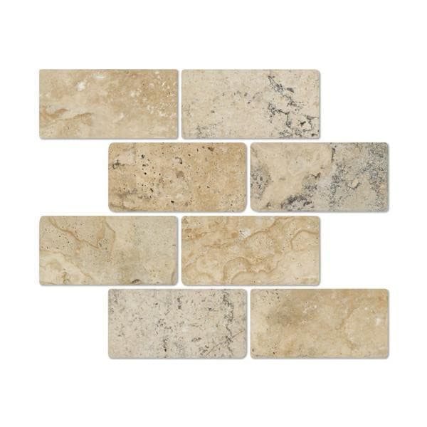 3 x 6 Tumbled Philadelphia Travertine Tile | TMD