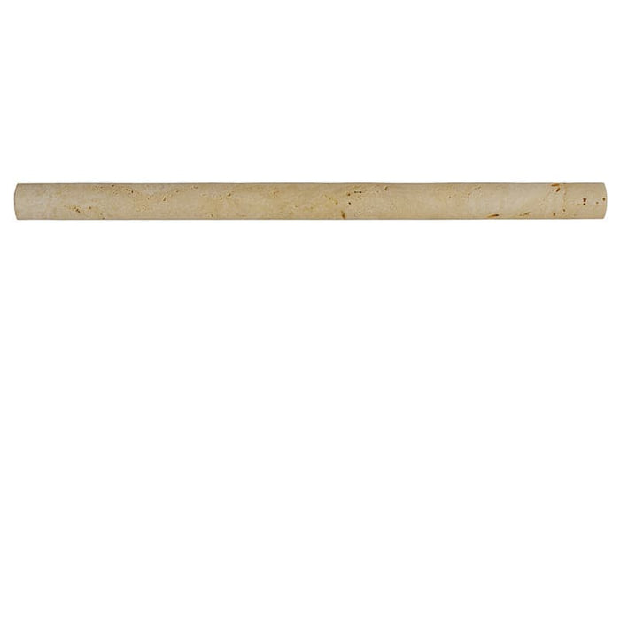 Ivory Travertine 1x12 Bullnose Liner - TILE AND MOSAIC DEPOT