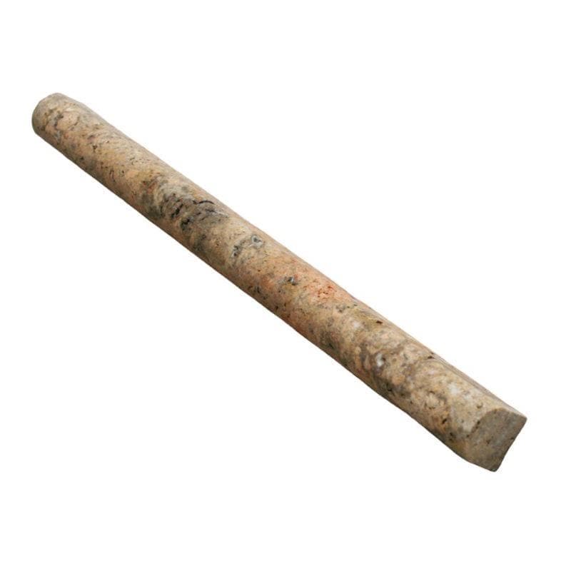 Scabos Travertine 3/4x12 Pencil Liner - TILE & MOSAIC DEPOT