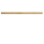 Ivory Travertine 1/2x12 Honed Pencil Liner - TILE & MOSAIC DEPOT