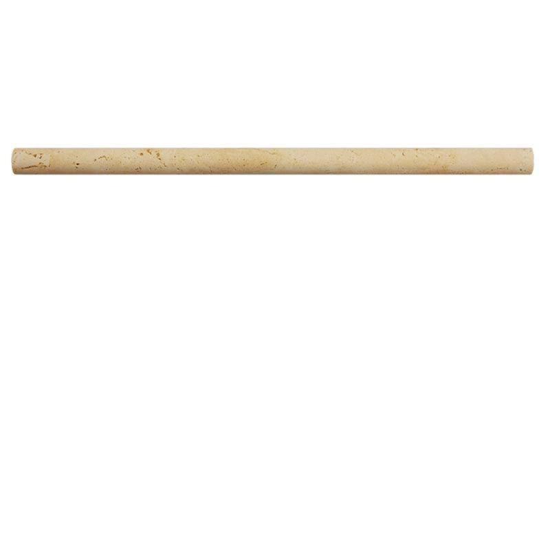 Ivory Travertine 3/4x12 Pencil Liner - TILE AND MOSAIC DEPOT